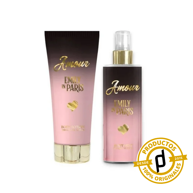 Emily en Paris Set Body Mist 236ml + Body Lotion 200g - Dermaproductos Guatemala