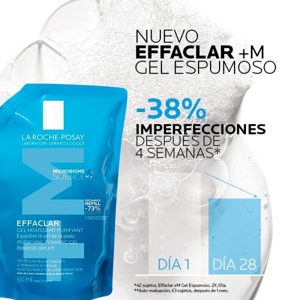 La Roche-Posay Effaclar M+ Gel Purificante Ecorecarga 400ml