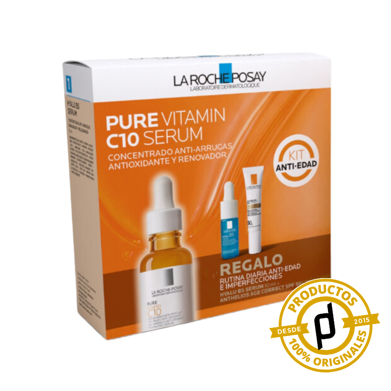 La Roche-Posay Pack Pure Vitamin C10 Serum - Dermaproductos Guatemala