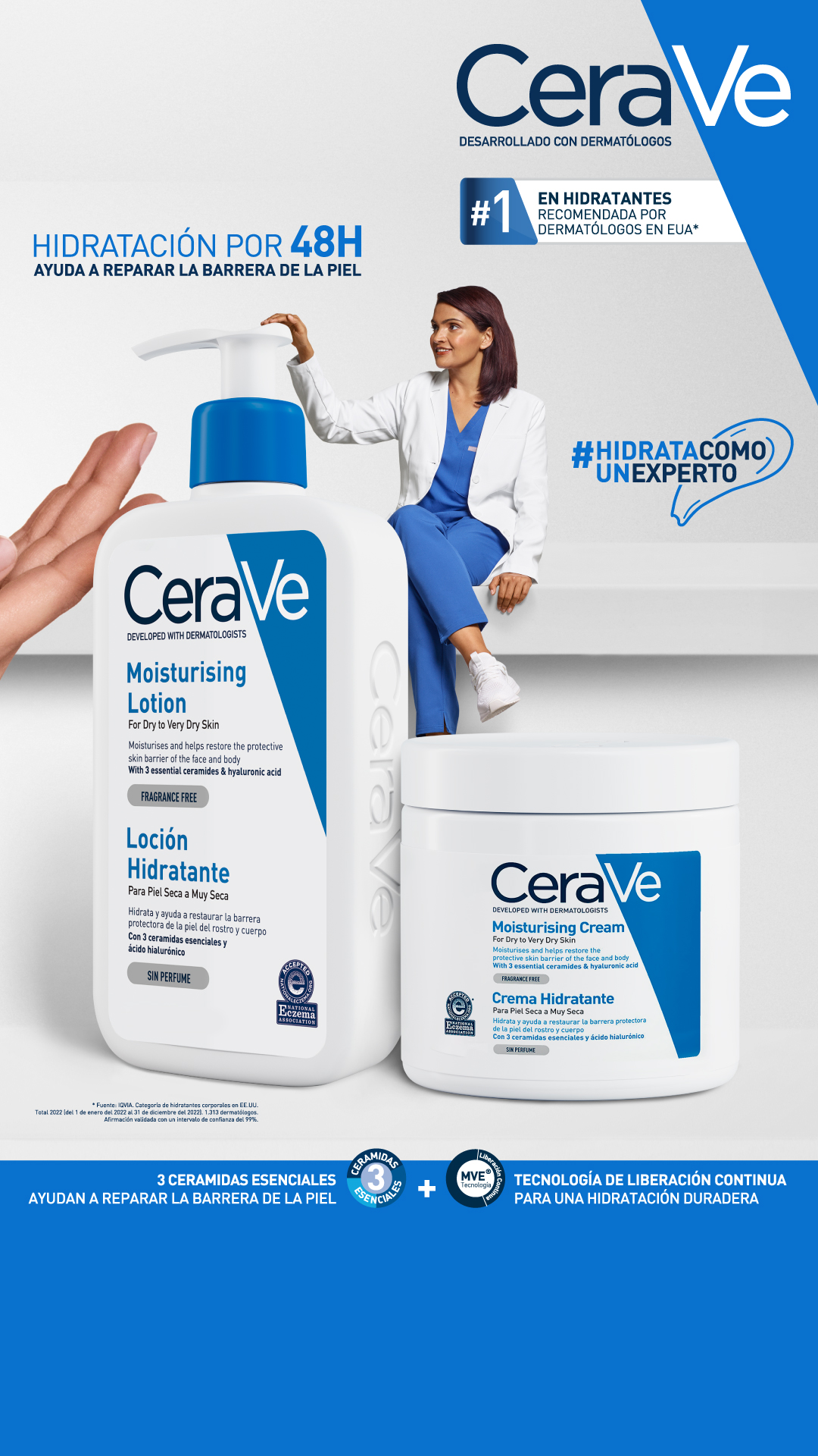 Banner Movil CeraVe Hidratación - Dermaproductos Guatemala