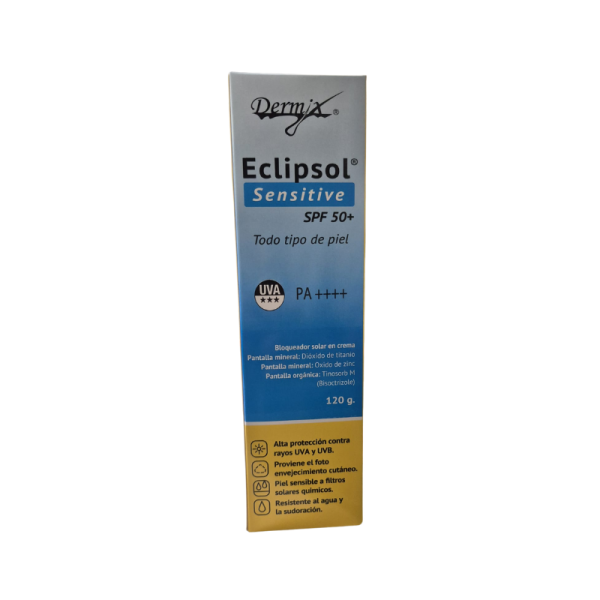 Dermix Eclipsol Sensitive SPF 50+ 120g - Dermaproductos Guatemala