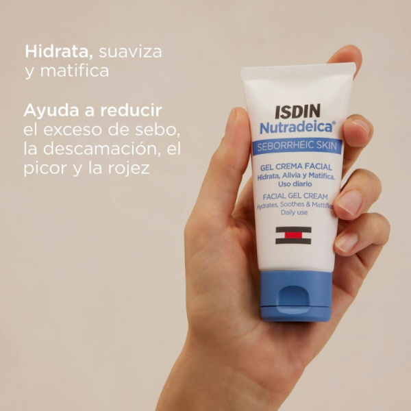 ISDIN Nutradeica Gel-Crema Facial Piel Seborreica 50ml - Dermaproductos Guatemala