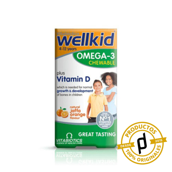 Vitabiotics WellKid Omega-3 + Vitamina D 60 Cápsulas