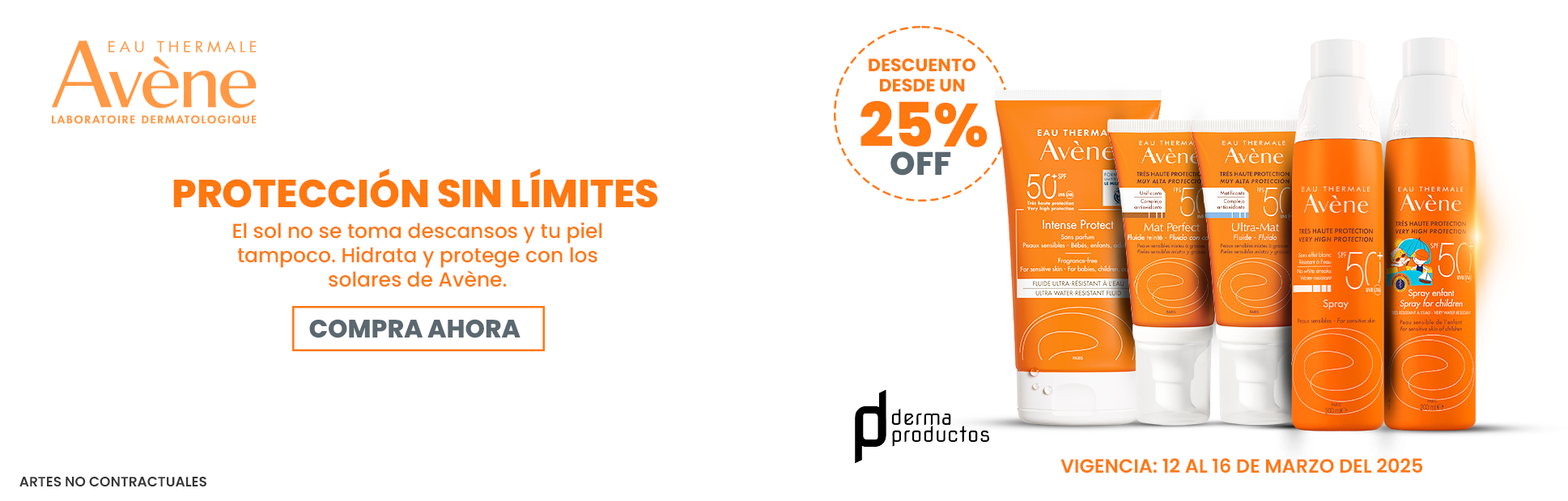 Banner Avene Ofertas - Dermaproductos Guatemala