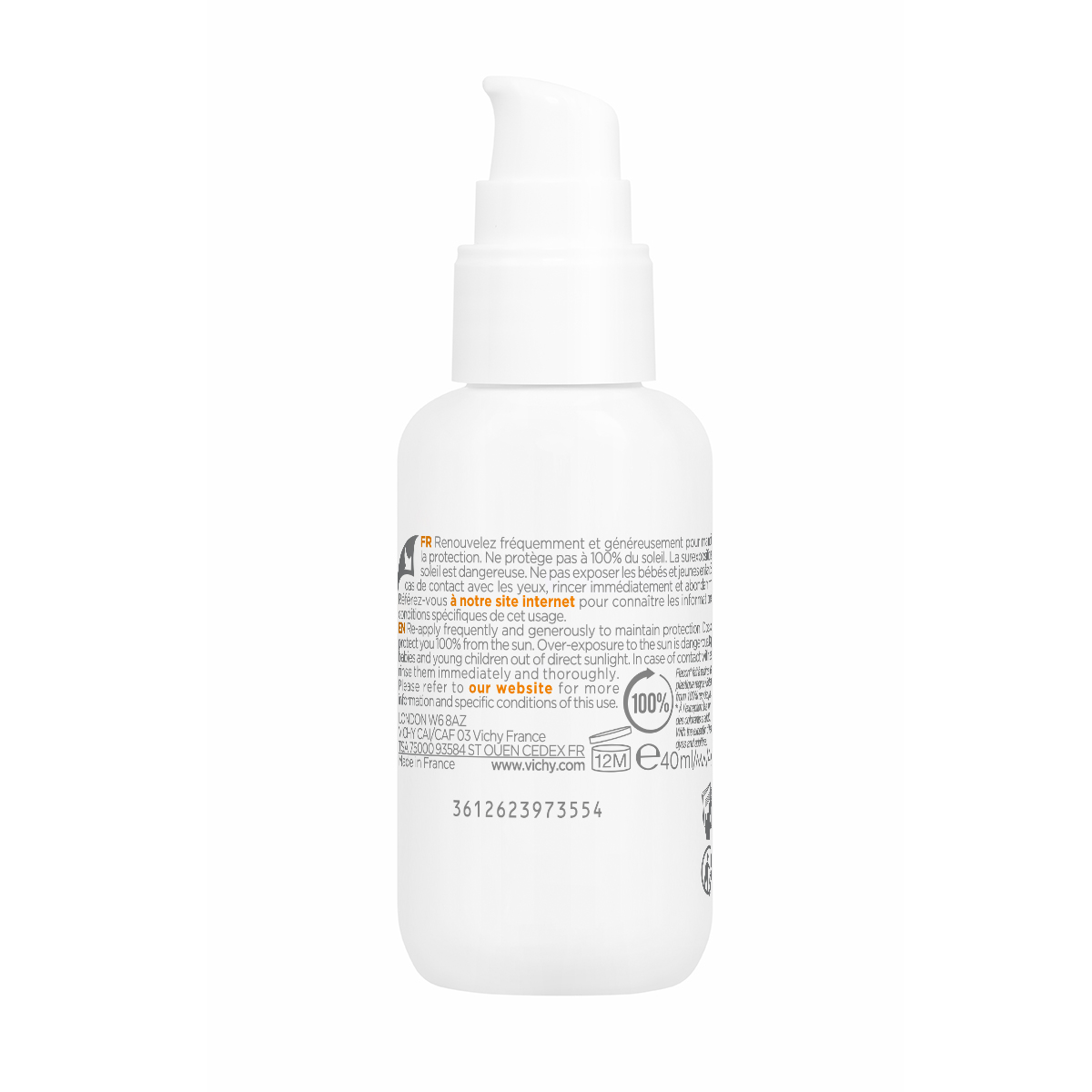 Vichy Capital Soleil UV Clear SPF 50+ Protector Solar 40ml - Dermaproductos Guatemala