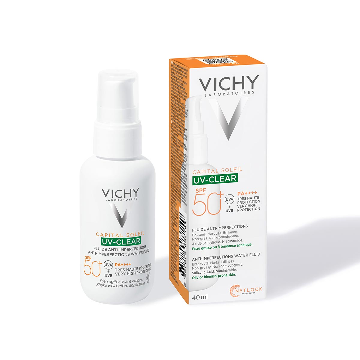 Vichy Capital Soleil UV Clear SPF 50+ Protector Solar 40ml - Dermaproductos Guatemala