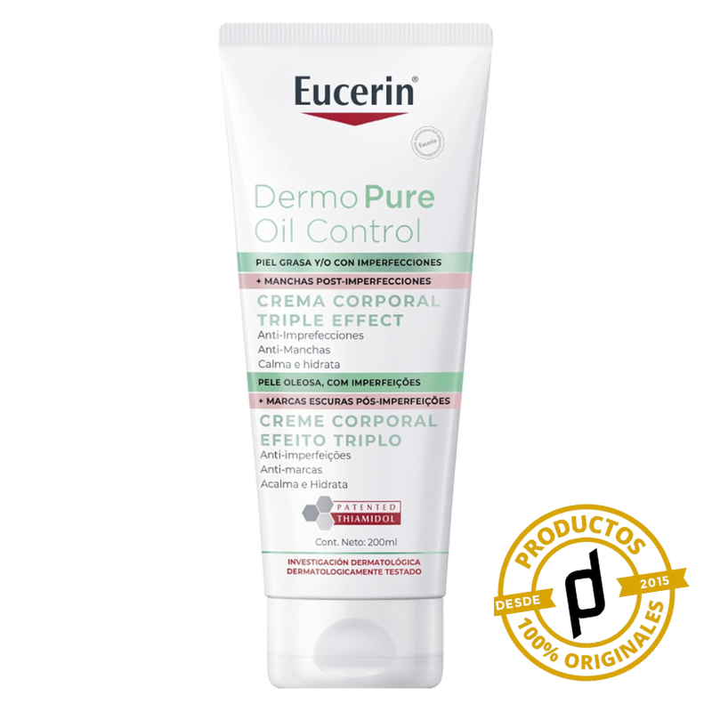 Eucerin DermoPure Crema Corporal Triple Effect 200ml - Dermaproductos Guatemala