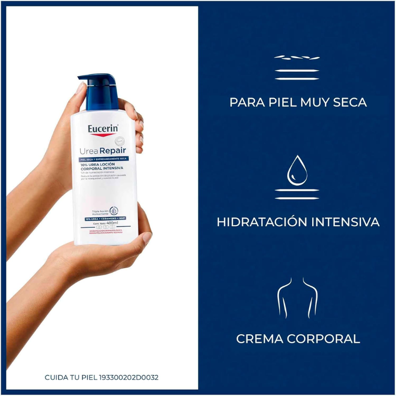 Eucerin 10% Urea Loción Corporal Intensiva 400ml - Dermaproductos Guatemala