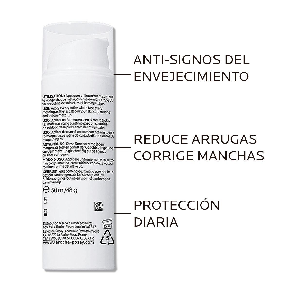 La Roche-Posay Anthelios Age Correct Con Color FPS50 50ml - Dermaproductos Guatemala