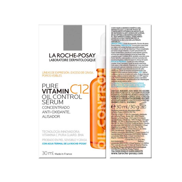 La Roche-Posay Pure Vitamin C12 Oil Control Serum 30ml - Imagen 3