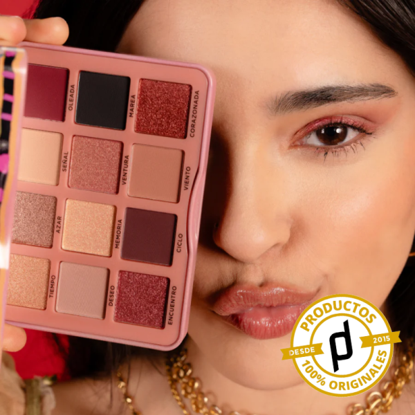 Yuya - Set de 12 tonos de sombras para ojos Destino, 24g - Dermaproductos Guatemala