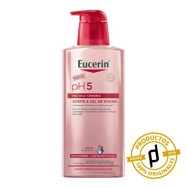 Eucerin pH5 Aceite-Gel De Ducha Para Piel Seca y Sensible 400ml