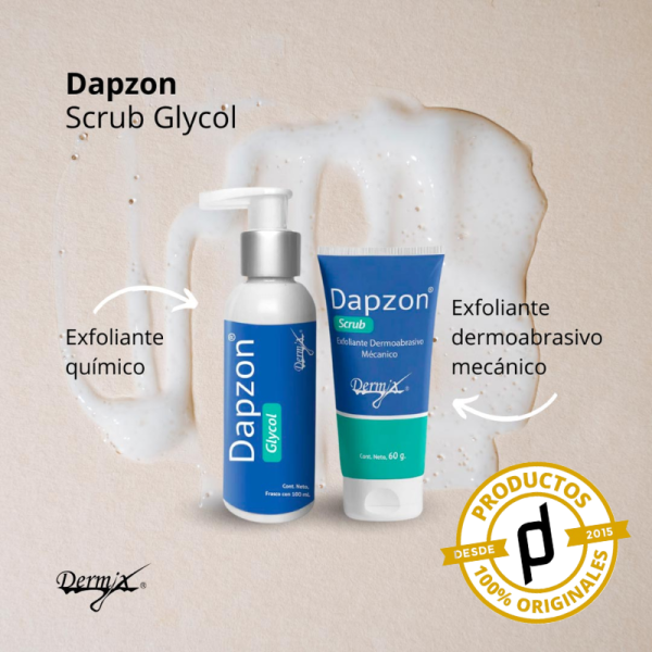 Dermix Dapzon Scrub Glycol 100ml + 60g - Dermaproductos Guatemala