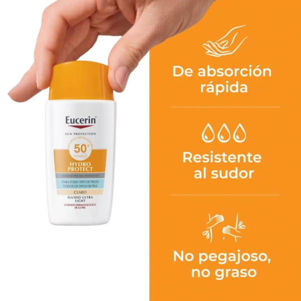Eucerin Sun Face Hydro Fluid CLARO FPS 50+ 50ml