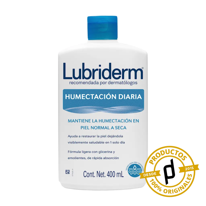 Lubriderm Humectación Diaria 400ml - Dermaproductos Guatemala