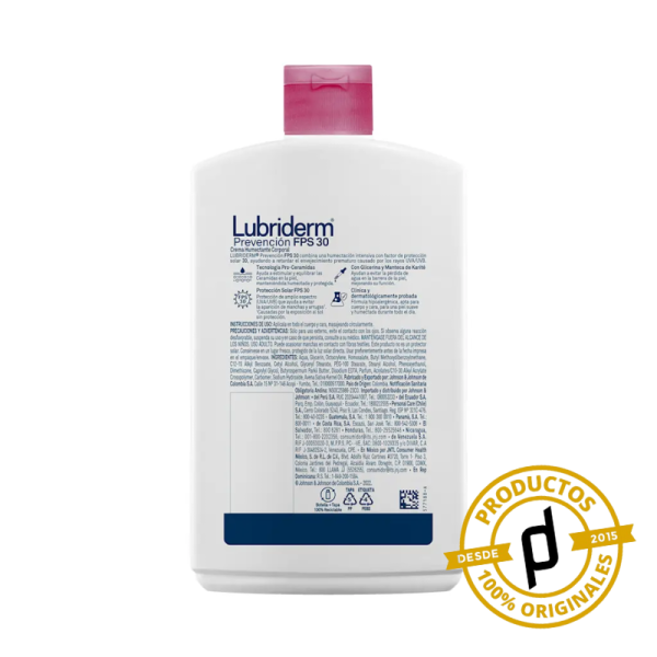 Lubriderm Prevención FPS 30 400ml