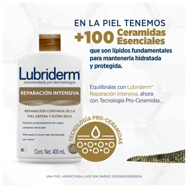 Lubriderm Reparación Intensiva 400ml - Dermaproductos Guatemala