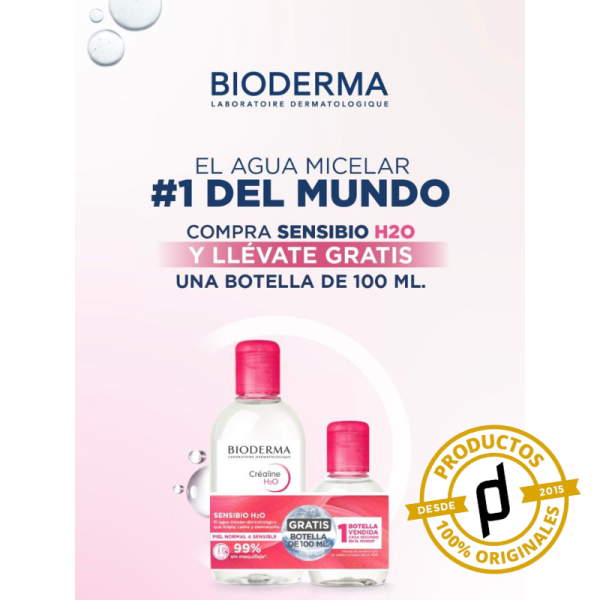 Bioderma PACK Sensibio H2O 250ml + Sensibio H2O 100ml - Dermaproductos Guatemala