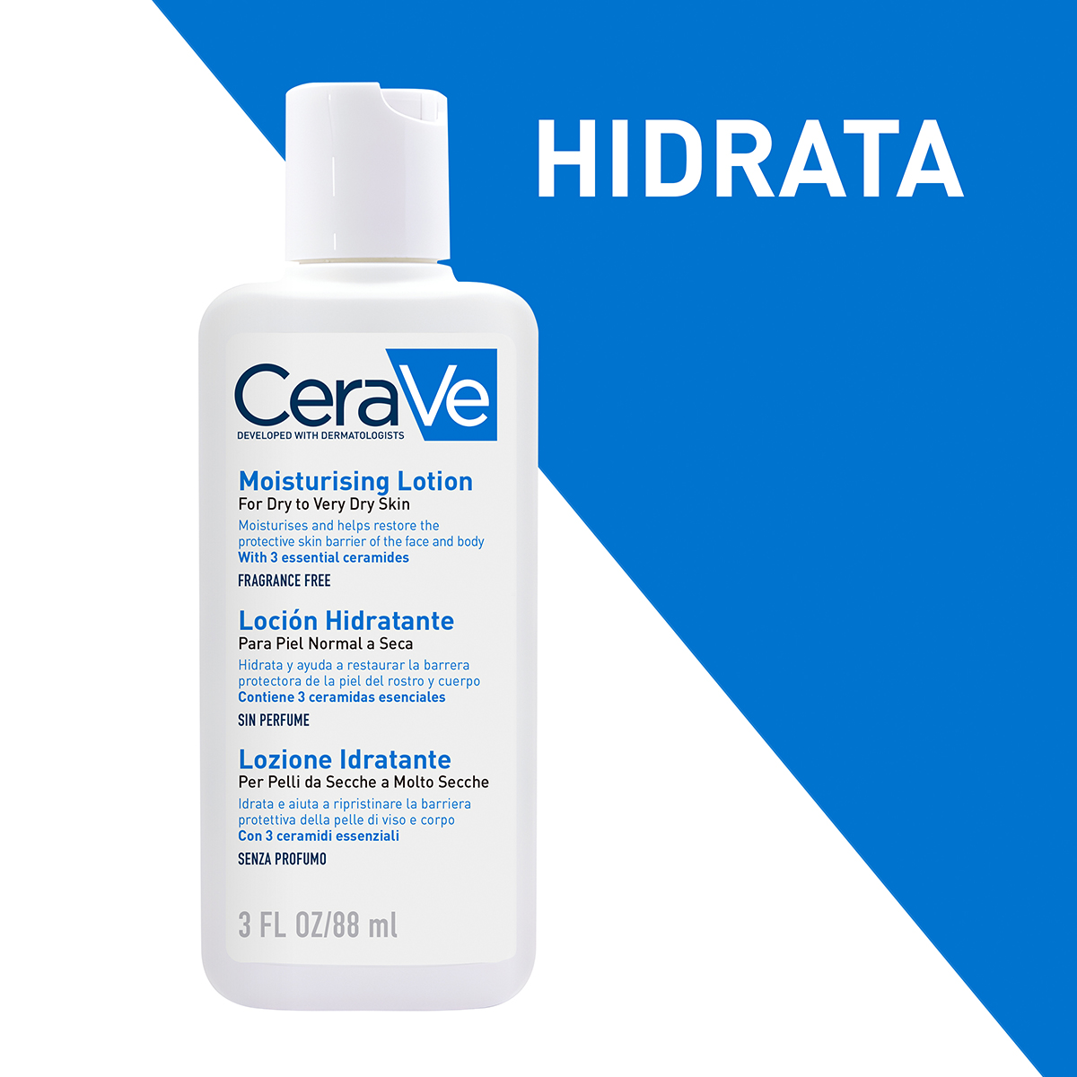 CeraVe Loción Hidratante Piel Normal a Seca 88ml - Dermaproductos Guatemala
