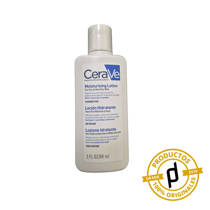 CeraVe Loción Hidratante Piel Normal a Seca 88ml - Dermaproductos Guatemala