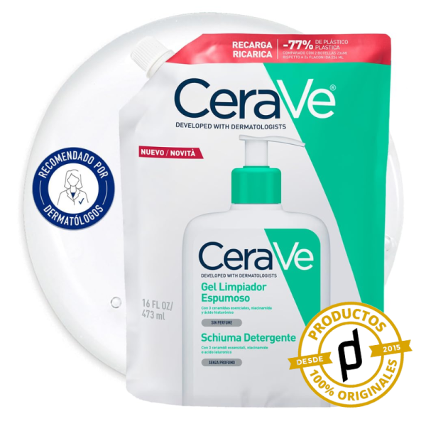 CeraVe Recarga Gel Limpiador Espumoso 473ml