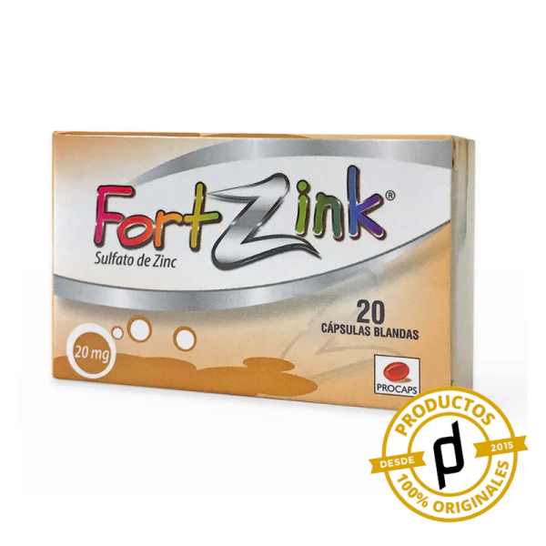 Procaps FortZink 20mg 20 Cápsulas