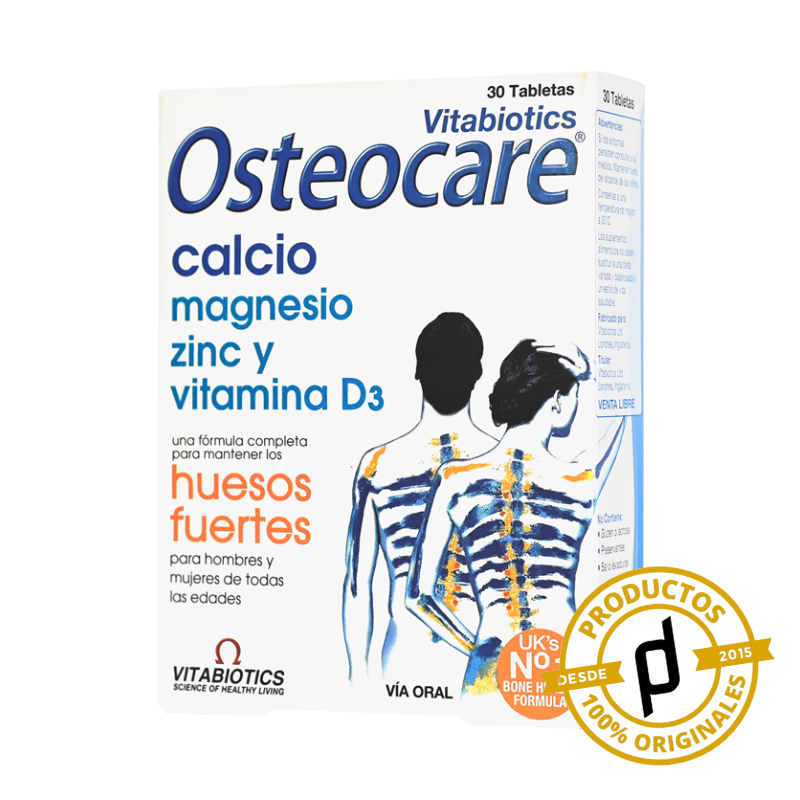 Vitabiotics Osteocare 30 Tabletas- Dermaproductos Guatemala