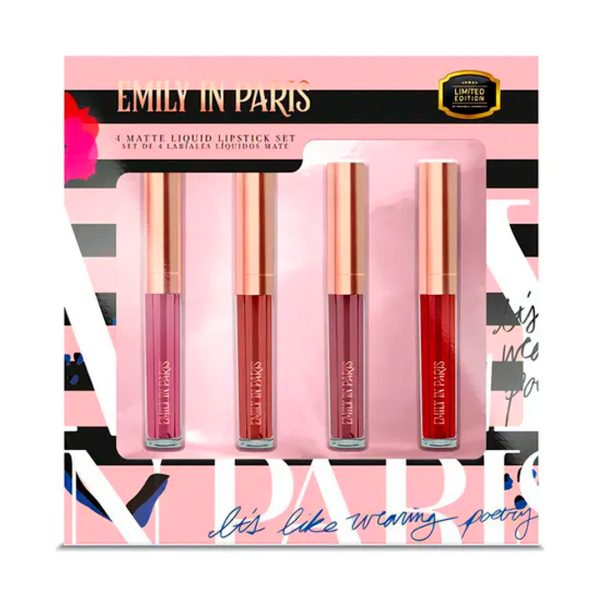Emily in París Set De 4 Labiales Mate