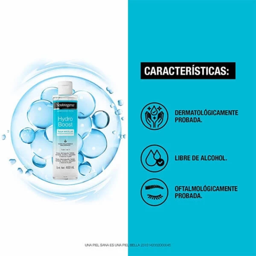 Neutrogena Hydro Boost Agua Micelar 200ml - Dermaproductos Guatemala