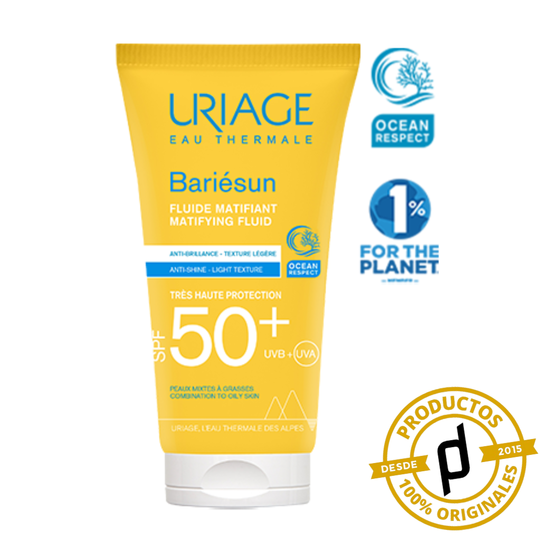 Uriage Bariésun Fluido Matificante 50ml - Dermaproductos Guatemala