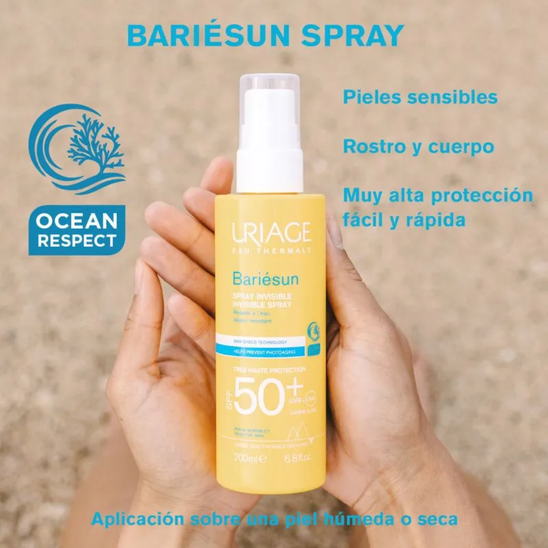 Uriage Bariésun Spray Invisible 200ml - Dermaproductos Guatemala