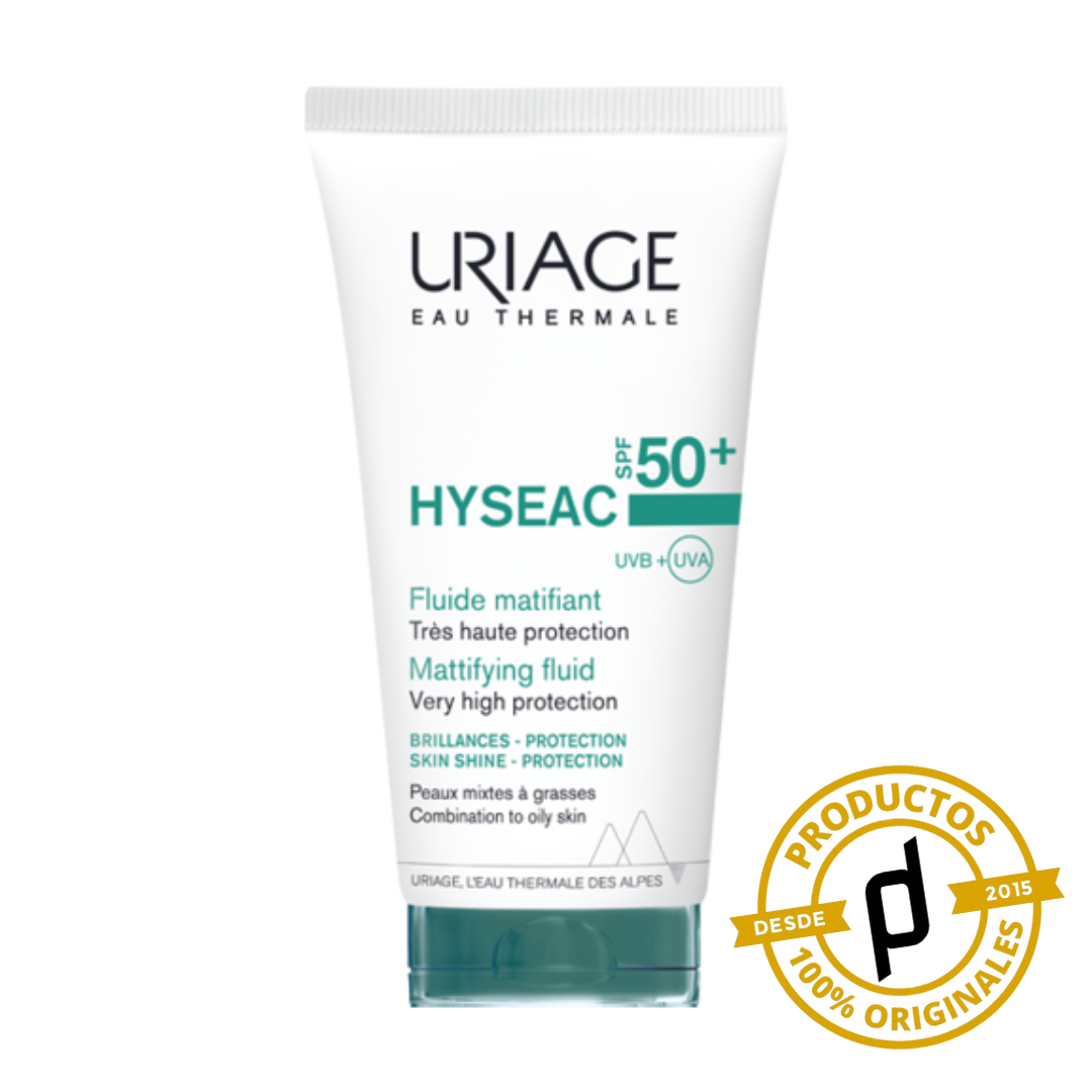 Uriage Hyseac Fluido Matificante FPS50+ 50ml - Dermaproductos Guatemala