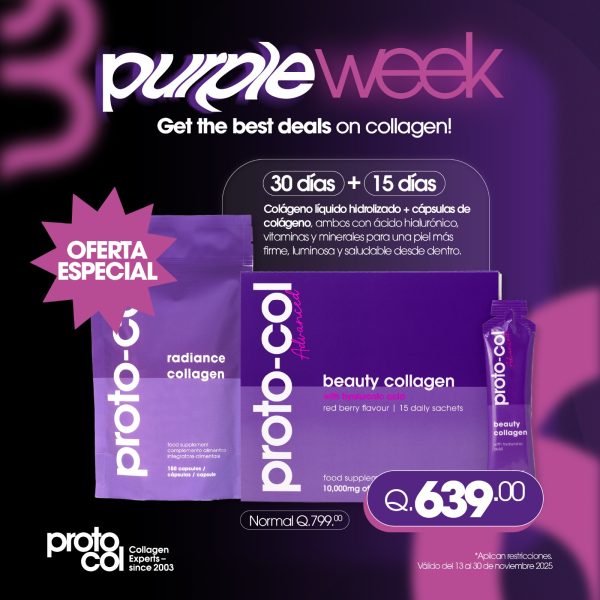 Proto-Col Radiance Collagen 30 días + Beauty Collagen 15 días