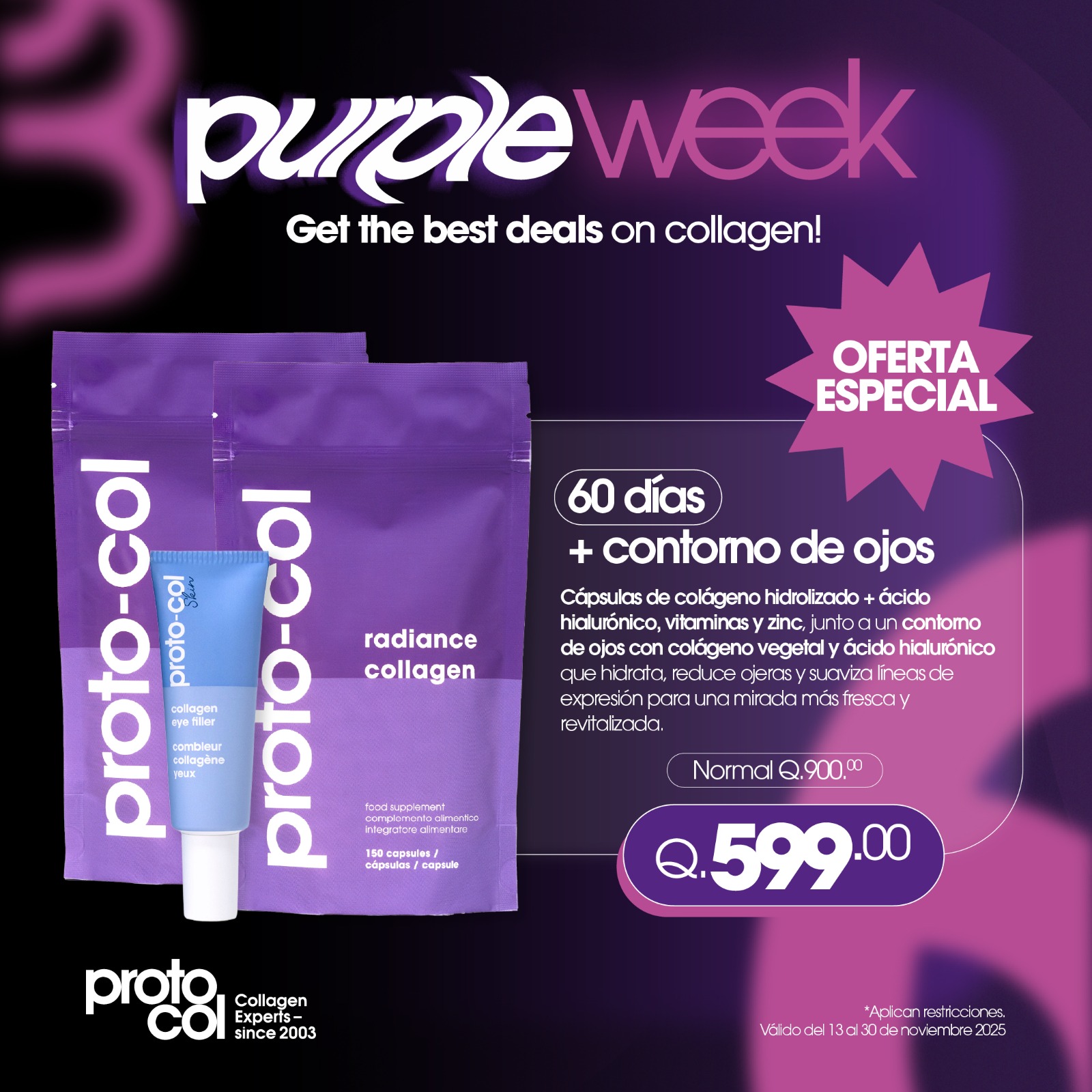 Proto-Col Radiance Collagen + Contorno de Ojos