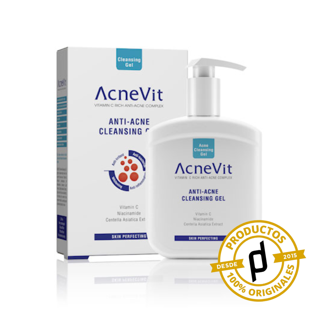 AcneVit Gel Limpiador 200ml - Dermaproductos Guatemala
