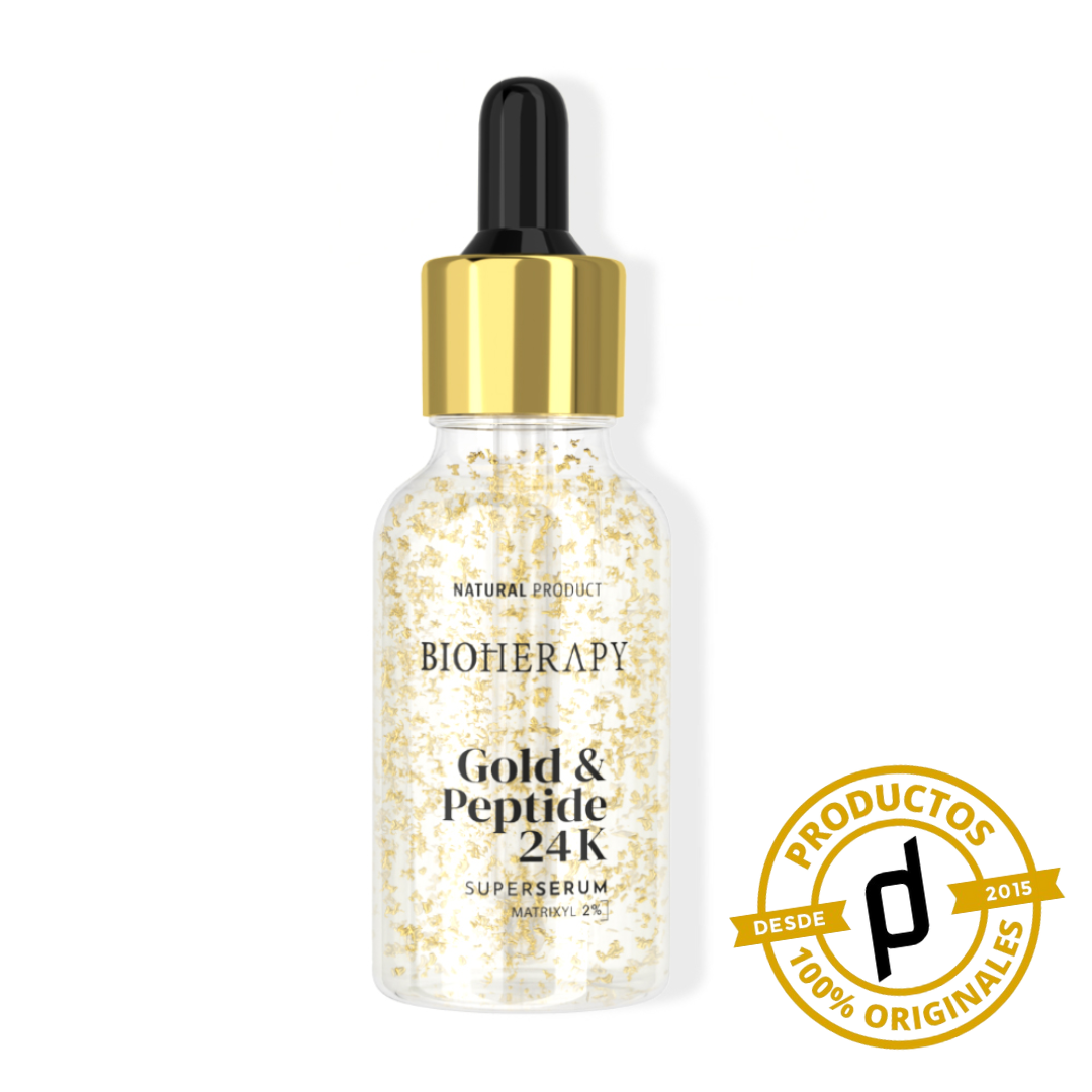 BioHerapy Oro & Péptidos 24K Super Serum 30ml - Dermaproductos Guatemala