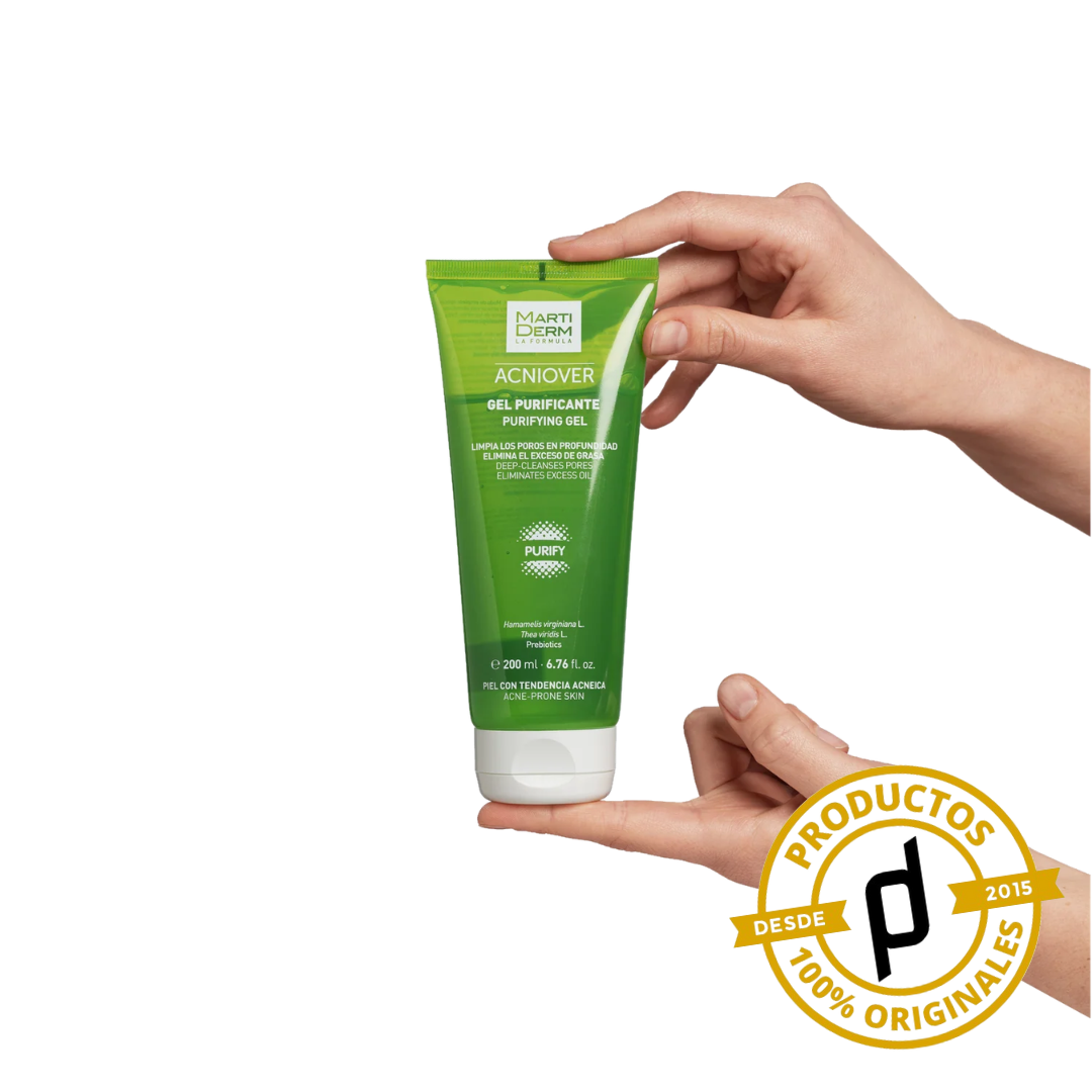 Martiderm Acniover Gel Purificante 200ml - Dermaproductos Guatemala