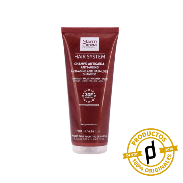 Martiderm Hair System Champú Anticaída Antiaging 200ml