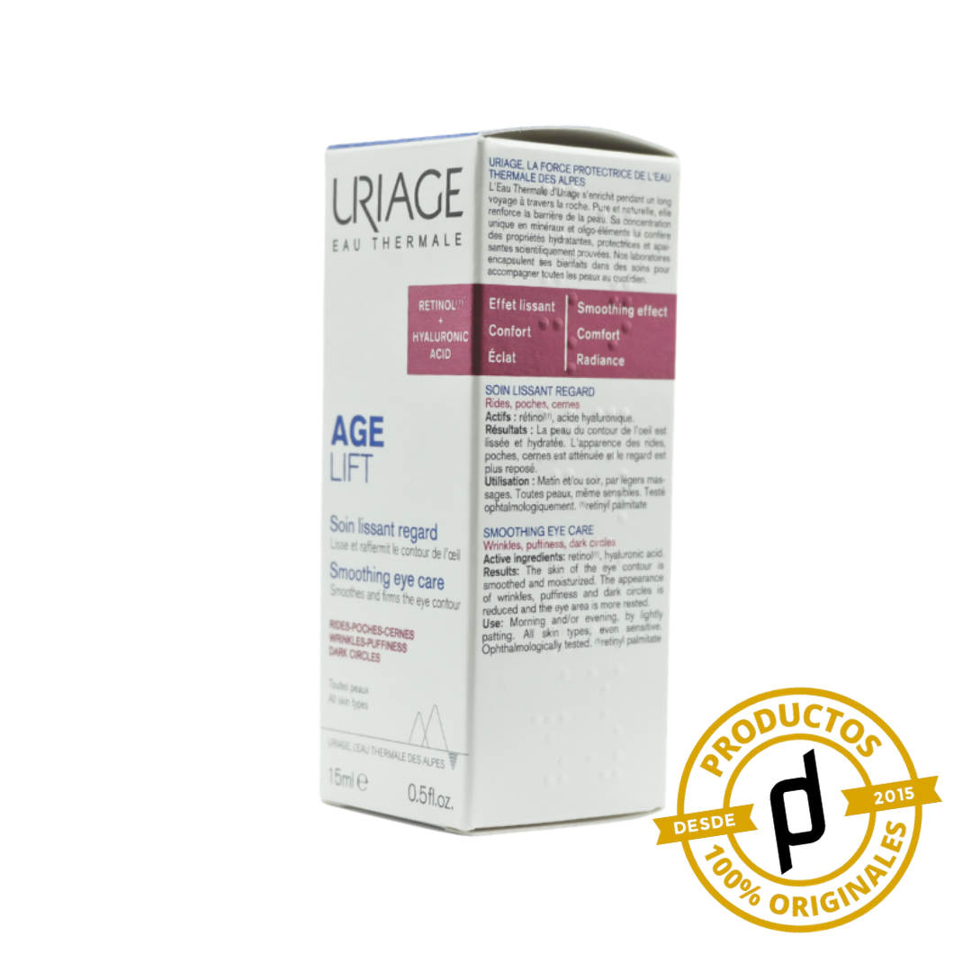 Uriage Age Lift Contorno de Ojos Suavizante 15ml - Dermaproductos Guatemala