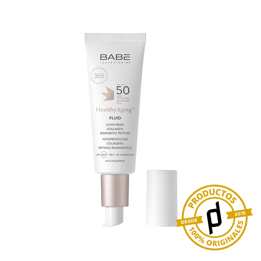 Babé HealthyAging+ Fluid SPF 50 40ml - Dermaproductos Guatemala