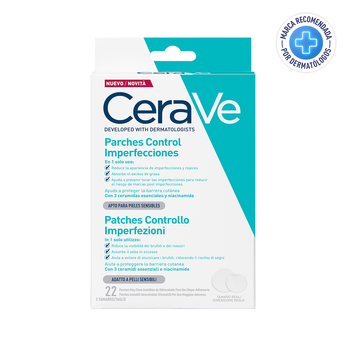 CeraVe Parches Control Imperfecciones 22 unidades - Dermaproductos Guatemala