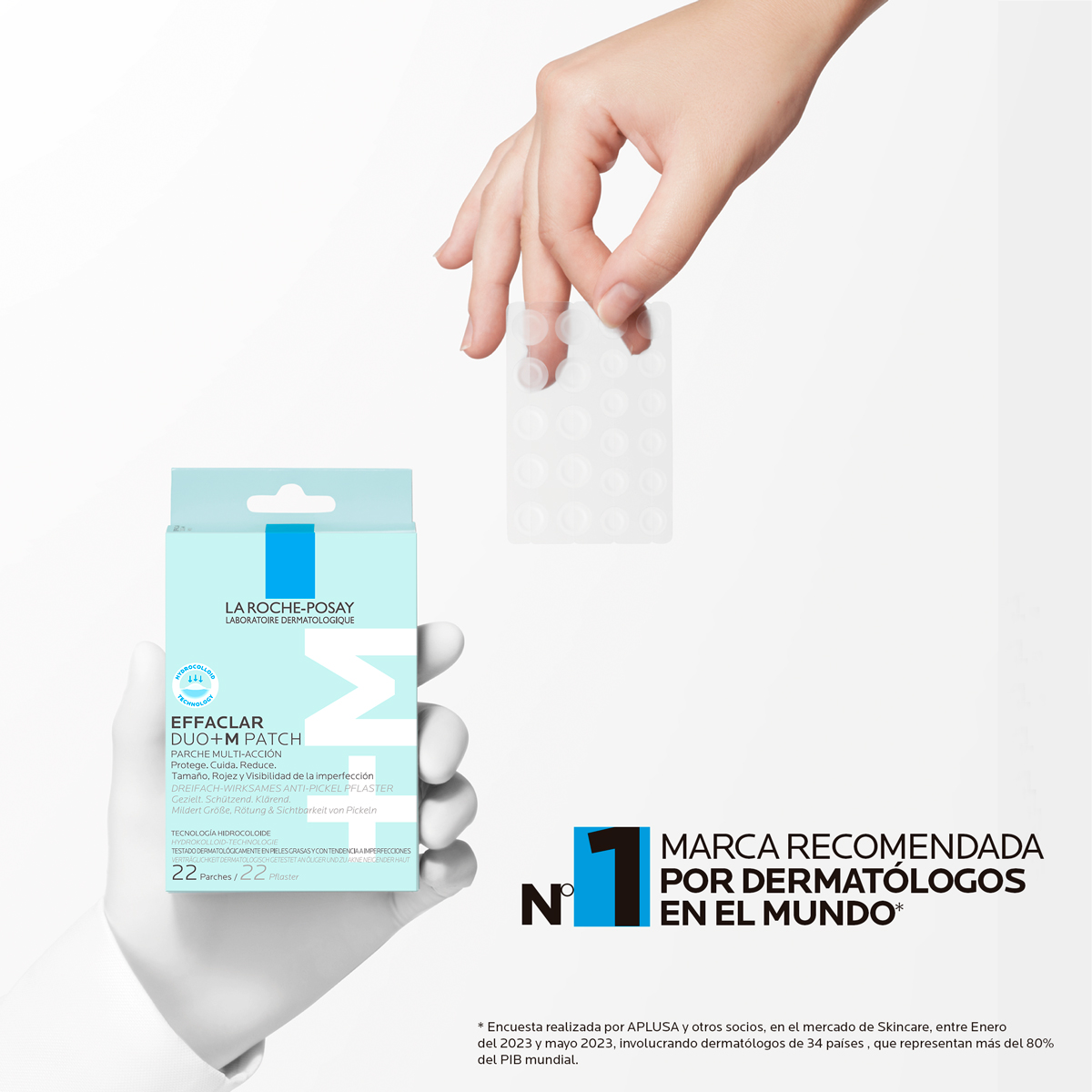 La Roche-Posay Effaclar DUO+M Parches Anti-Granos 22 Unidades - Dermaproductos Guatemala