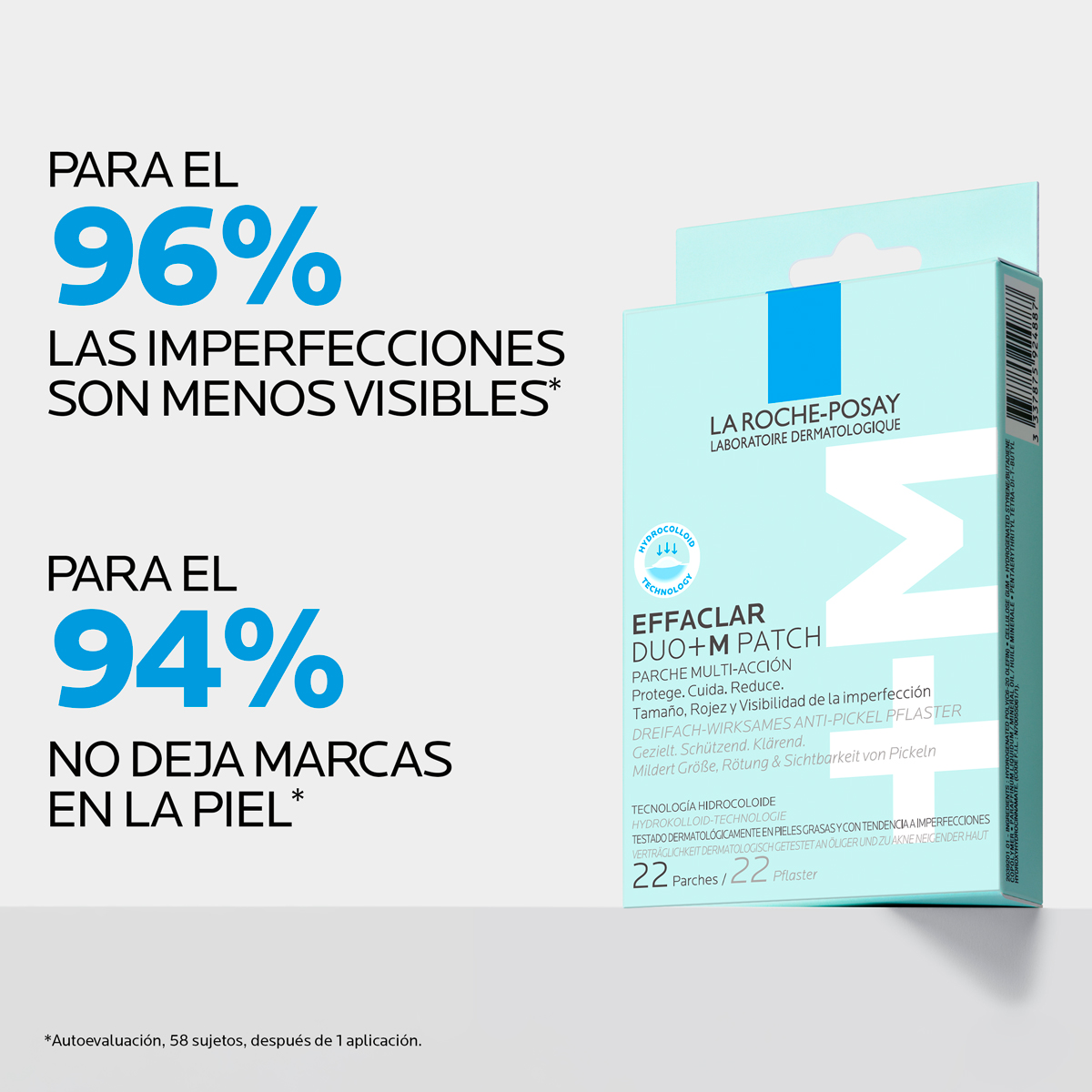 La Roche-Posay Effaclar DUO+M Parches Anti-Granos 22 Unidades - Dermaproductos Guatemala