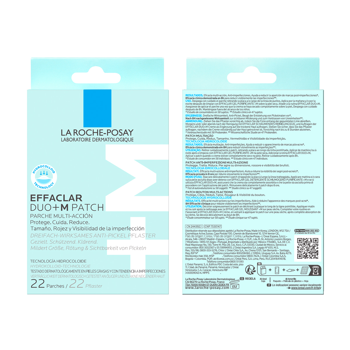 La Roche-Posay Effaclar DUO+M Parches Anti-Granos 22 Unidades - Dermaproductos Guatemala