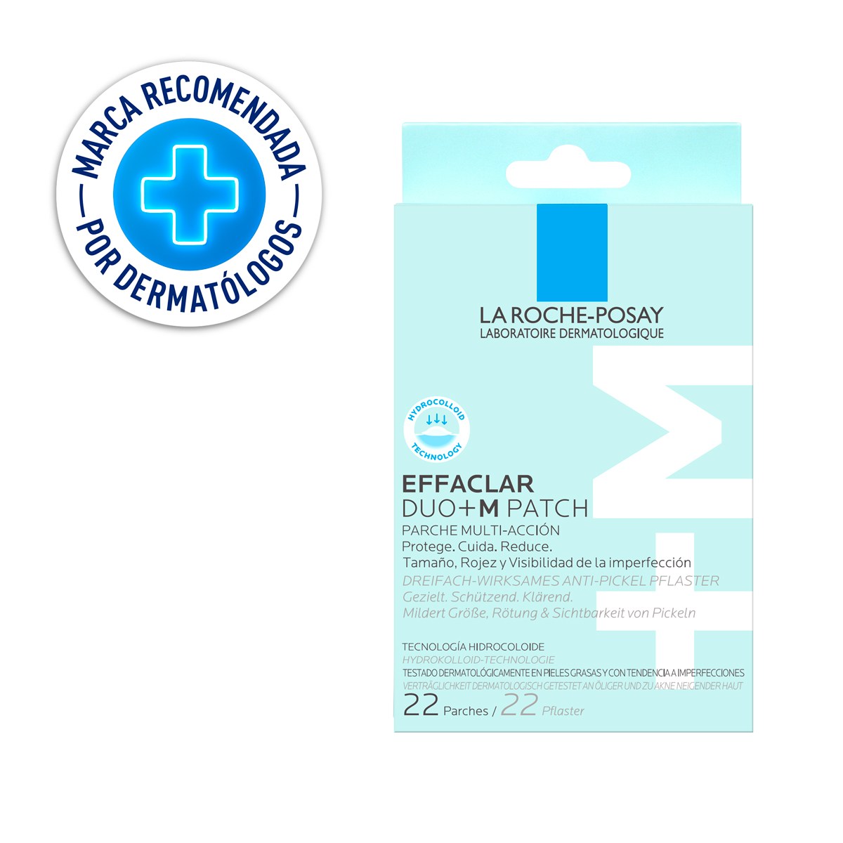 La Roche-Posay Effaclar DUO+M Parches Anti-Granos 22 Unidades - Dermaproductos Guatemala