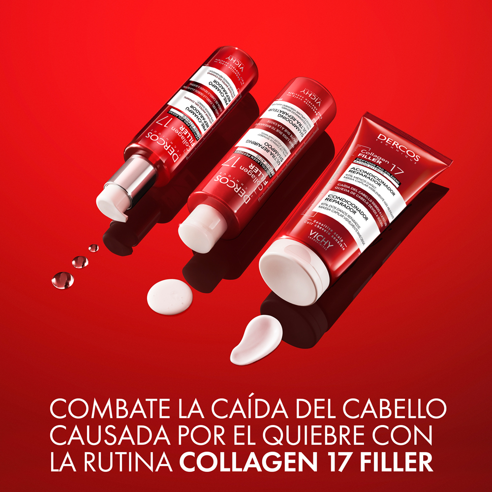 Vichy Dercos Collagen 17 Filler Shampoo 200ml - Dermaproductos Guatemala