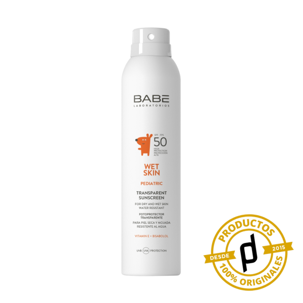 Babé Fotoprotector Pediátrico Transparente Wet Skin SPF 50 200ml