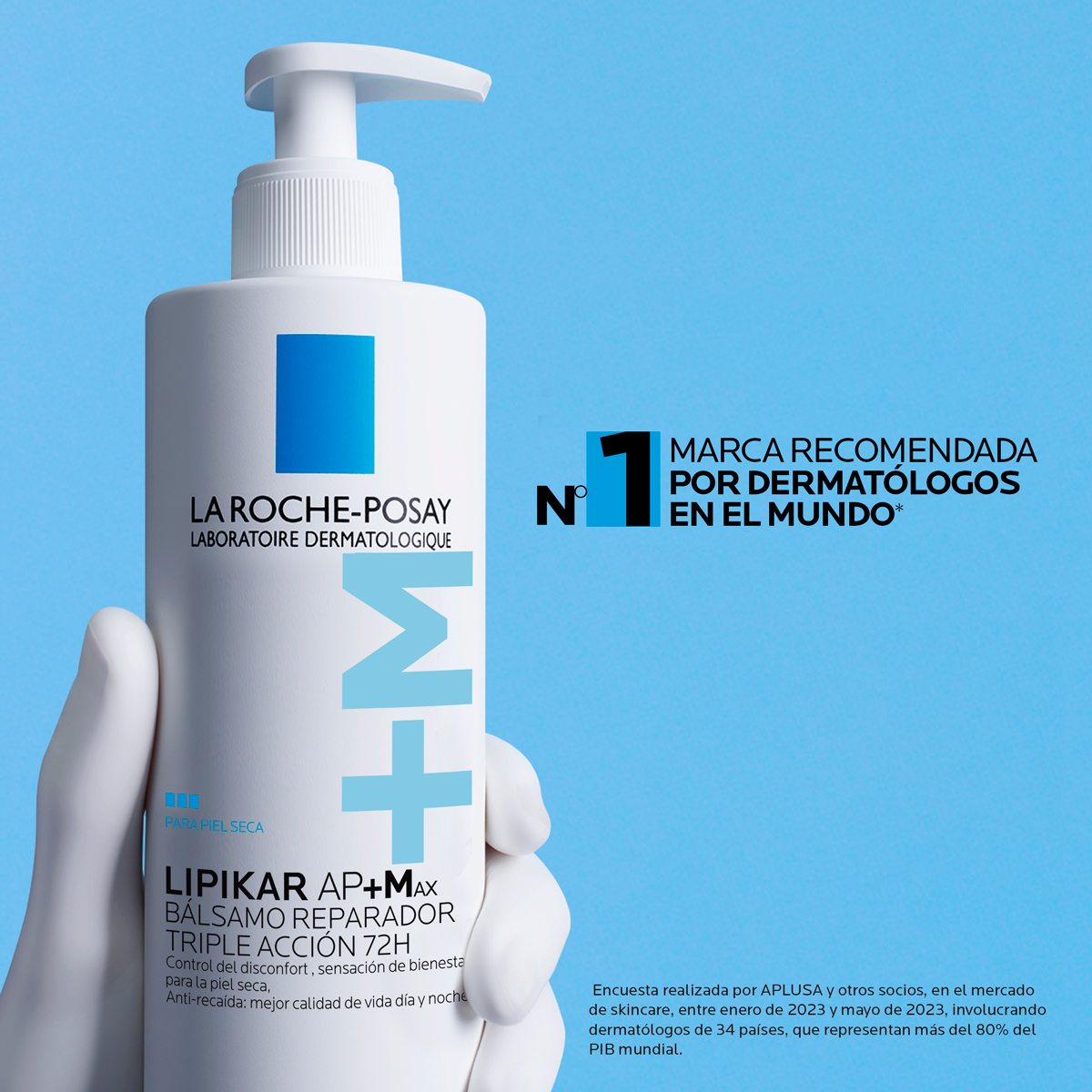 La Roche-Posay Lipikar AP+Max Bálsamo Reparador Triple Acción 72H 400ml - Dermaproductos Guatemala