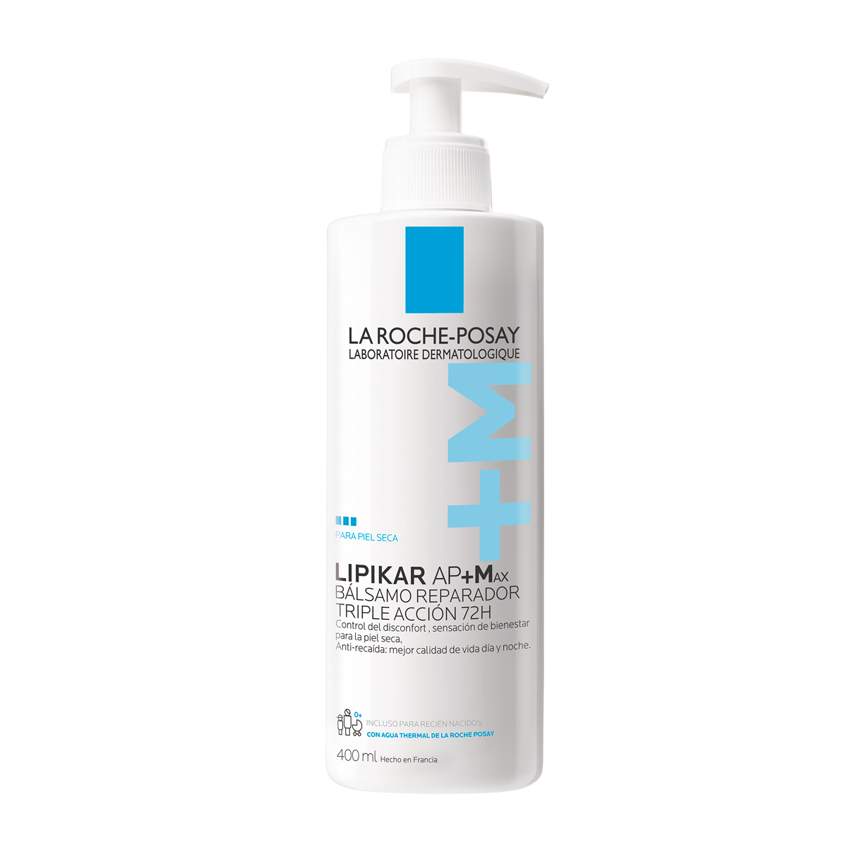 La Roche-Posay Lipikar AP+Max Bálsamo Reparador Triple Acción 72H 400ml - Dermaproductos Guatemala