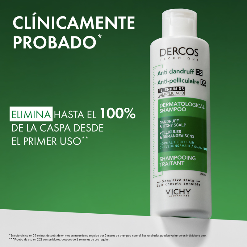 Vichy Dercos Anticaspa DS 200ml - Dermaproductos Guatemala